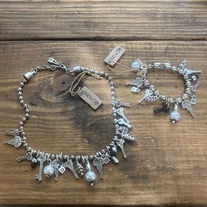 UNO de 50 matching key necklace and bracelet